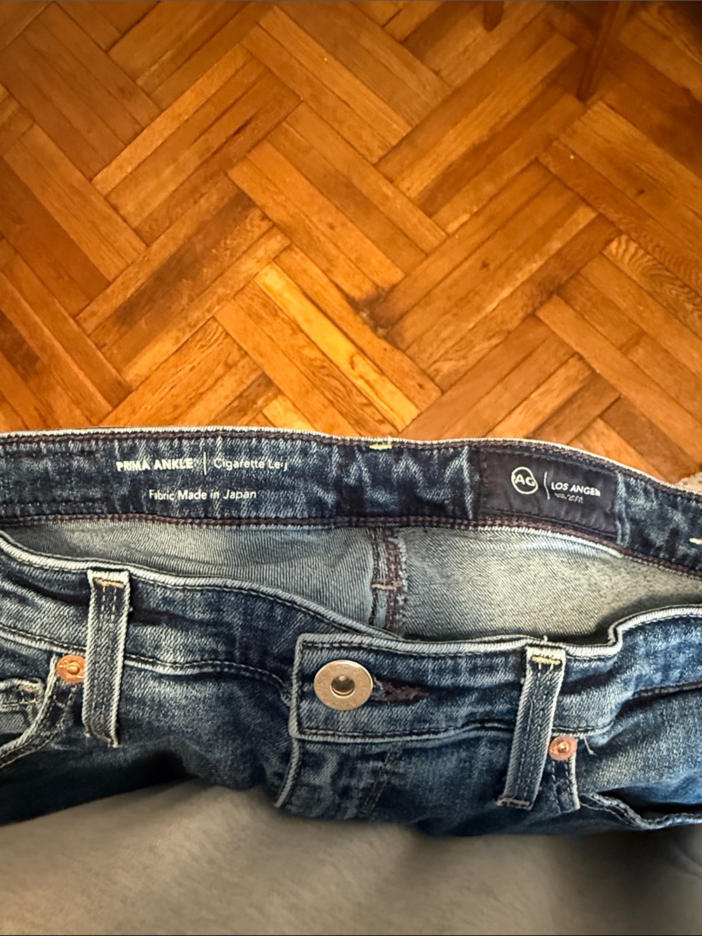 Ag Adriano Goldschmied Jeans Women’s Dark Blue Cigarette Leg Jeans